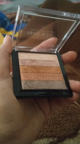 Swiss Beauty Brick Highlighter Palette photo review