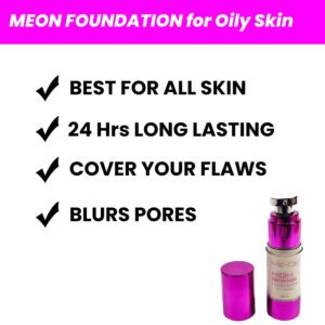 MeOn High Definition Liquid Foundation Cream – 02[Natural] SPF15 {Oil-Control & Long-Lasting}