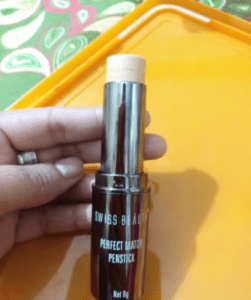 Swiss Beauty Perfect Match Panstick Foundation & Concealer  02- Dewy Finish {Creamy Ivory} photo review