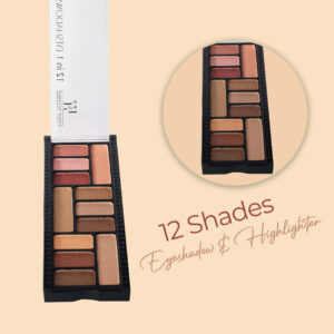 Half n Half Eyeshadow & Highlighter Palette – 04 Shade