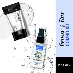 Blue Heaven Flawless Primer & Long Lasting Makeup Fixer [Combo of 2]