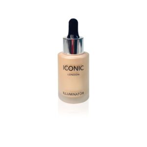 Iconic London Vegan Highlighter Drop Shimmer Liquid Illuminator – Original 2.0 Shimmery Finish 13.5ml