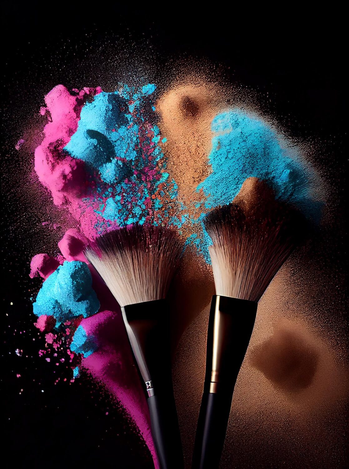 makeupocean colourful brushes