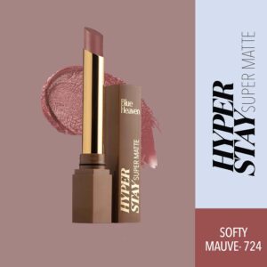 Blue Heaven Hyperstay Super Matte Lipstick – 724 Soft Mauve (2.2g) Cruelty-Free