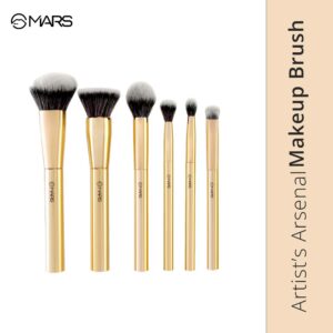 MARS Artist’s Arsenal Brush Set 6-in-1{Foundation, Blush, Powder and Flat Eyeshadow & Big Eyeshadow Brush}