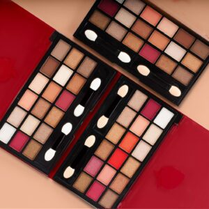 Hilary Rhoda Soft Glam 18 Color Eyeshadow Palette Kit – 01 | Neutral Shades | Shimmer | Multicolor | 15g