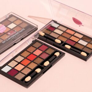 Hilary Rhoda Soft Glam 18 Color Eyeshadow Palette Kit – 01 | Neutral Shades | Shimmer | Multicolor | 15g