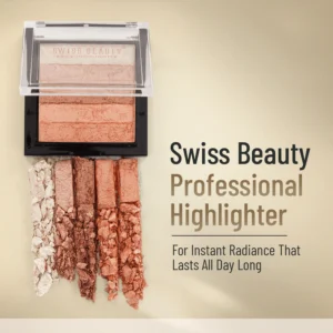 Swiss Beauty Brick Highlighter – 04 | Highly Pigmented | Luminious Glow | Sheer Coverage | Powder Highlighter