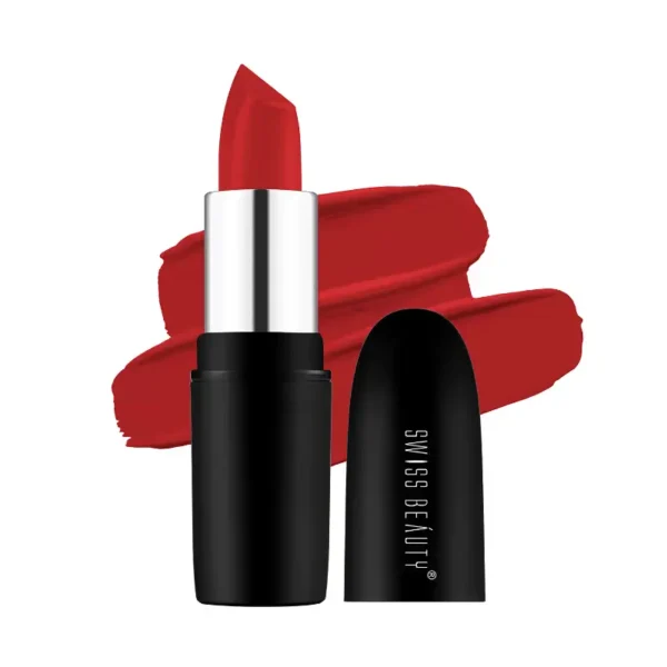 Swiss Beauty Pure Matte Lipstick 221 Hot Red