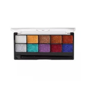 MARS 10 Colors Compact Glitter Eyeshadow Palette | Long Wear | 18g