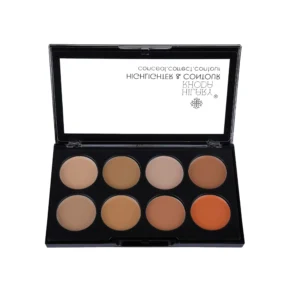 Hilary Rhoda 8 Shades Highlighter & Contour Palette 01 | 8 Shades | Light to Medium Coverage | 150g (Multicolor)