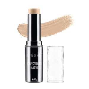 Swiss Beauty Perfect Match Panstick – 01 NATURAL | Full Coverage | Dewy Finish | 7.5g