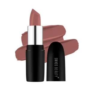 Swiss Beauty Pure Matte Lipstick – 203 Hazlenut | Highly Pigmented | Full Coverage | 3.8g