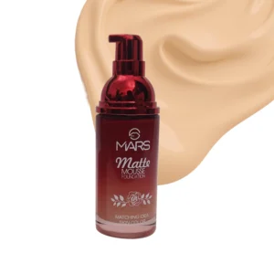 MARS Matte Mousse Foundation 102 Beige | Hydrating | Medium to Full Coverage | Lightweight | 60ml