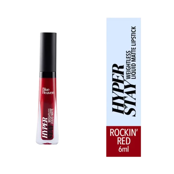 Blue Heaven Hyper Stay Lipstick - 01 Rockin Red